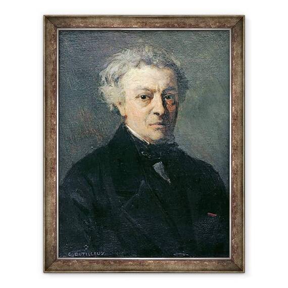 Tablou inramat - Henri Joseph Constant Dutilleux - Portret De Camille Corot 1796-1875 c.1863 - - Roveli