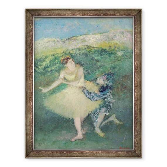 Tablou inramat - Edgar Degas - Arlechin si columbian - - Roveli