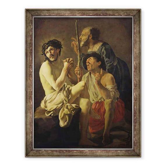 Tablou inramat - Hendrick Ter Brugghen - Mocking de Hristos - - Roveli