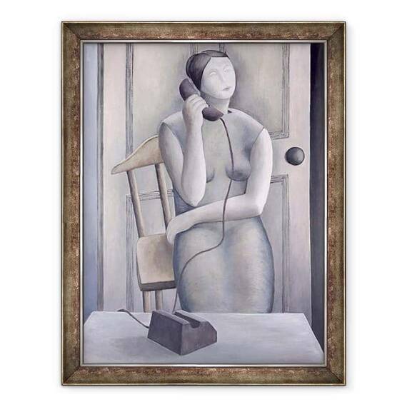Tablou inramat - Ruth Addinall - Femeie la telefon - - Roveli
