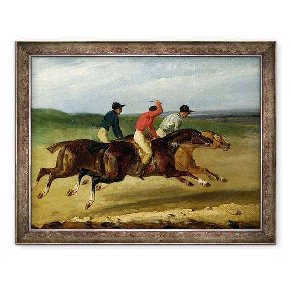 Tablou inramat - Theodore Gericault - Cursa de cai - - Roveli