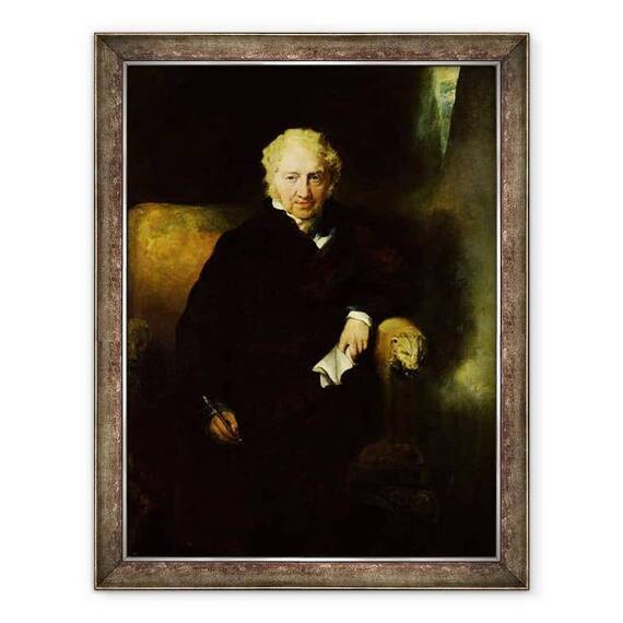 Tablou inramat - Thomas Lawrence - Portretul lui Henry Fuseli Johann Heinrich Fussli 1741-1825 - - Roveli