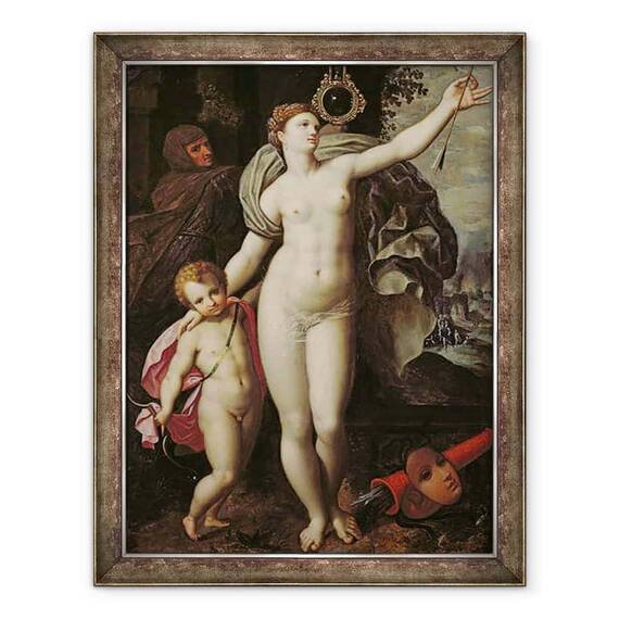 Tablou inramat - Jacques de Backer - Venus si Cupidon II - - Roveli