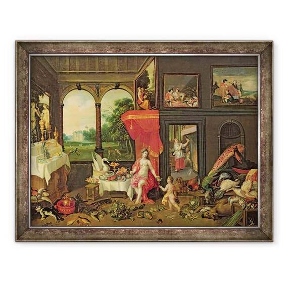 Tablou inramat - Jan van Kessel - Alegorie de gust - - Roveli