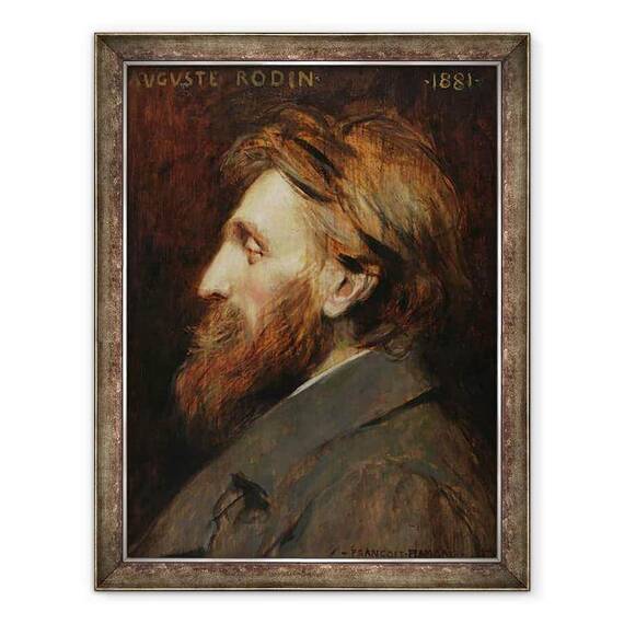 Tablou inramat - Francois Flameng - Portret De Auguste Rodin 1840-1917 1881 - - Roveli