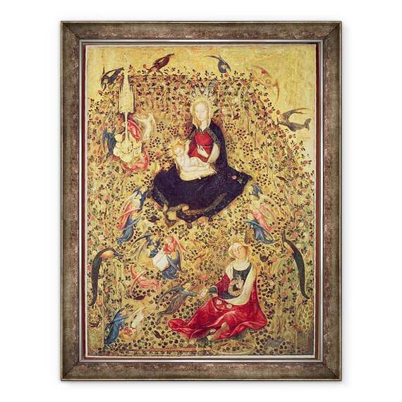 Tablou inramat - Stefano di Giovanni da Verona - Madonna cu un trandafir Bush - - Roveli