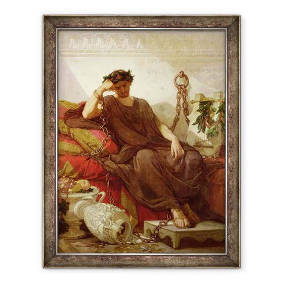 Tablou inramat - Thomas Couture - Damocles - - Roveli