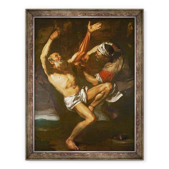 Tablou inramat - Jusepe de Ribera - Martiriul Sfantului Bartolomeu - - Roveli