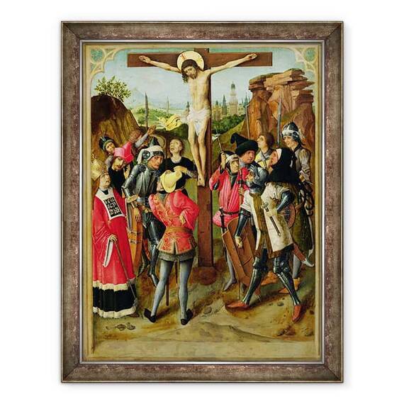 Tablou inramat - Master of the Gathering of the Manna - The Crucifixion - - Roveli