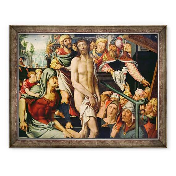Tablou inramat - Jan Sanders van Hemessen - Mocking de Hristos - - Roveli