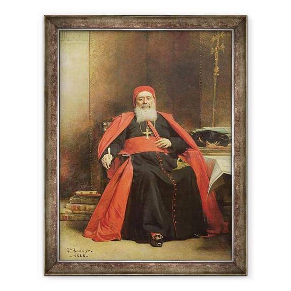 Tablou inramat - Leon Joseph Florentin Bonnat - Portretul lui Charles Lavigerie 1825-92 1888 - - Roveli