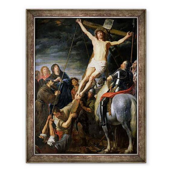 Tablou inramat - Gaspar de Crayer - Ridicarea Crucii - - Roveli