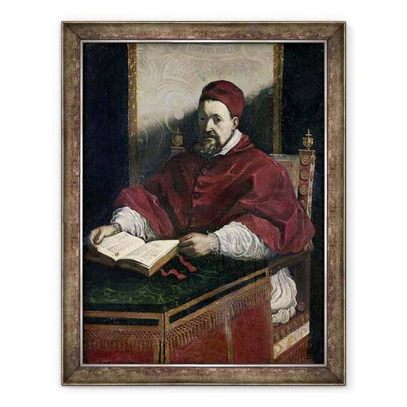Tablou inramat - Guercino Giovanni Francesco Barbieri - Papa Grigore al XV-lea 1554-1623 - - Roveli