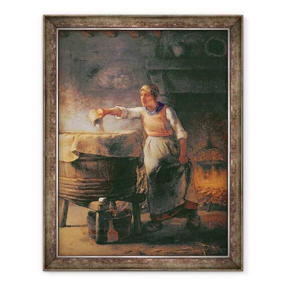 Tablou inramat - Jean-Francois Millet - Cazanul - - Roveli