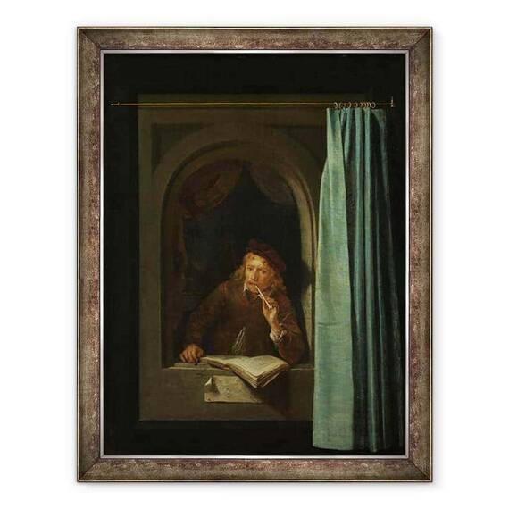 Tablou inramat - Gerard Dou - Autoportret - - Roveli