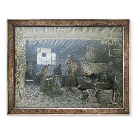 Tablou inramat - Alfred Sisley - Forja de la Marly-le-Roi, Yvelines - - Roveli