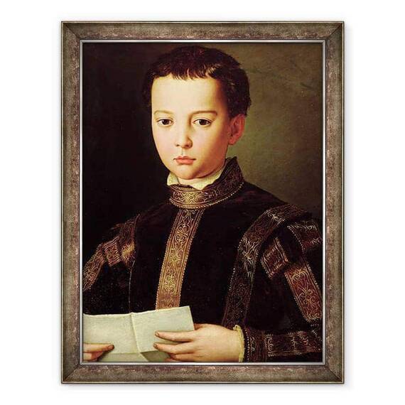 Tablou inramat - Agnolo di Cosimo Bronzino - Portret De Francesco I de Medici 1541-87 ca un baietel - - Roveli