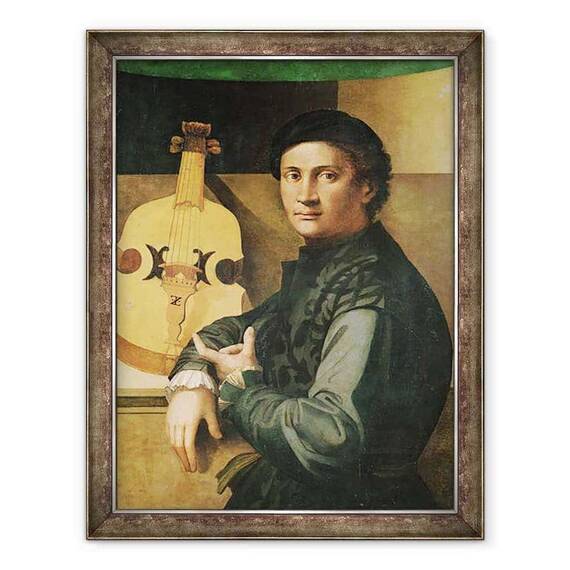 Tablou inramat - Paolo Zacchia - Jucatorul Viola - - Roveli