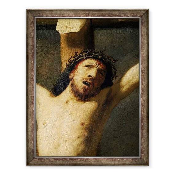 Tablou inramat - Rembrandt Harmensz van Rijn - Hristos pe cruce - - Roveli