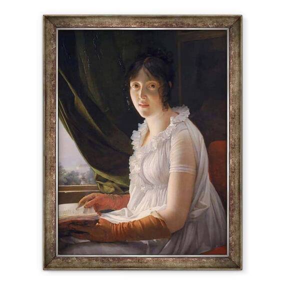 Tablou inramat - Baron Gerard, Francois Pascal Simon - Portretul lui Marie-Philippe-Claude Warbonne 1763-c.1837 c.1796 - - Roveli