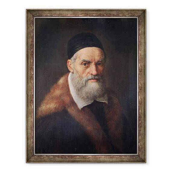 Tablou inramat - Jacopo Bassano - Autoportret - - Roveli