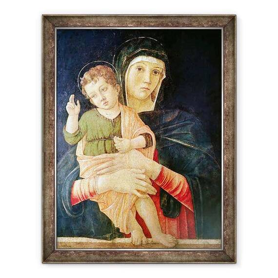 Tablou inramat - Giovanni Bellini - Fericirea Fecioarei si - - Roveli