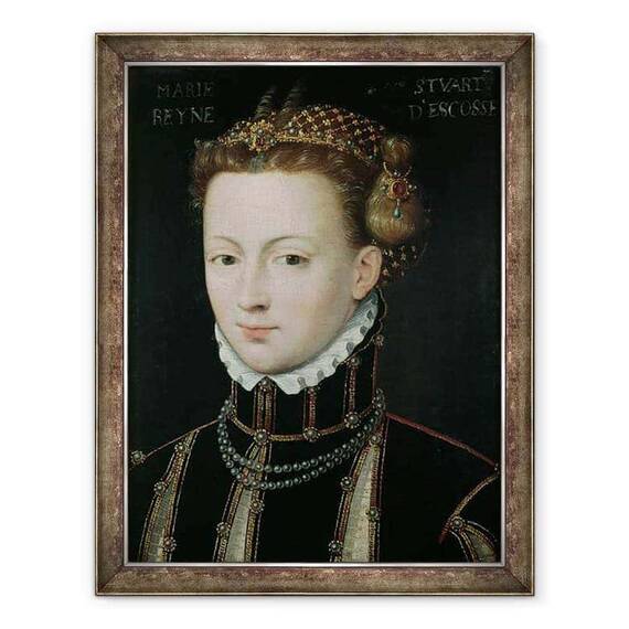 Tablou inramat - Francois Clouet - Mary Stuart 1542-87 - - Roveli