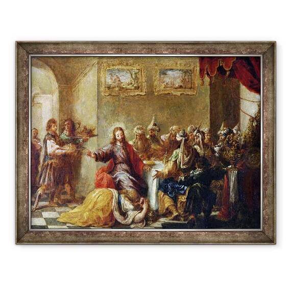 Tablou inramat - Juan de Valdes Leal - Hristos in Casa lui Simon Fariseul - - Roveli
