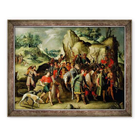 Tablou inramat - Pieter Brueghel the Younger - Sfantul Pavel a condus la Damasc dupa convertirea sa - - Roveli