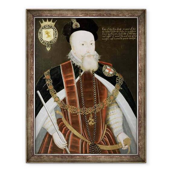 Tablou inramat - scoala engleza - Portret De Robert Dudley 1532-88 Earl De Leicester - - Roveli