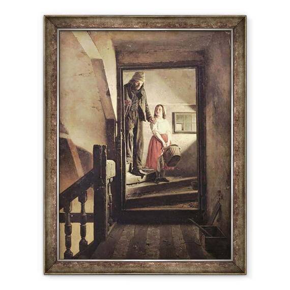 Tablou inramat - Jean Alphonse Roehn - Personalul de batranete - - Roveli
