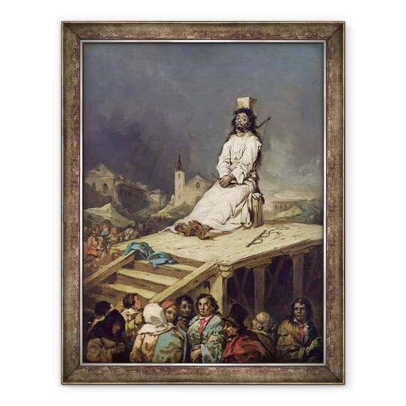 Tablou inramat - Eugenio Lucas y Padilla - The Garrotte - - Roveli