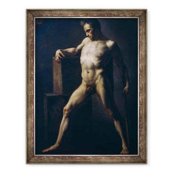 Tablou inramat - Theodore Gericault - Studiul unui om - - Roveli