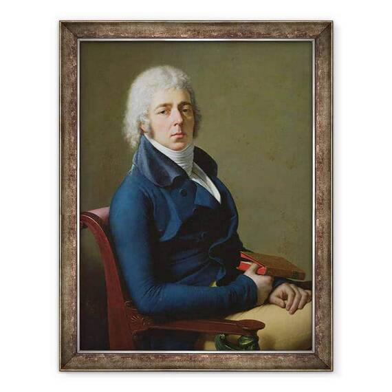 Tablou inramat - Anne Louis Girodet de Roucy-Trioson - Portretul Cetateanului Bourgeon b.1757 1800 - - Roveli