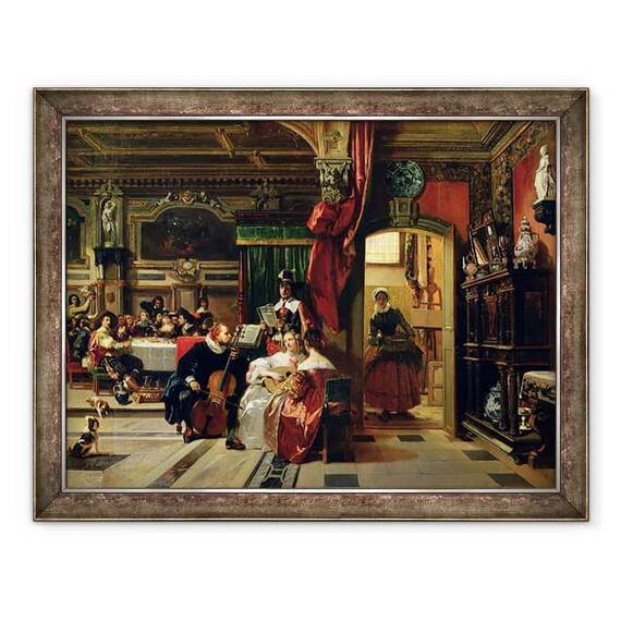 Tablou inramat - Camille-Joseph-Etienne Roqueplan - Sir Anthony van Dyck 1599-1641 in Londra - - Roveli
