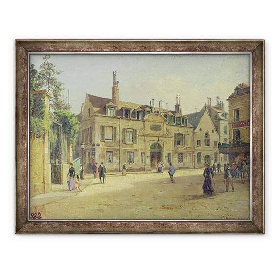 Tablou inramat - Paul Joseph Victor Dargaud - Hopital de la Salpetriere, Paris - - Roveli