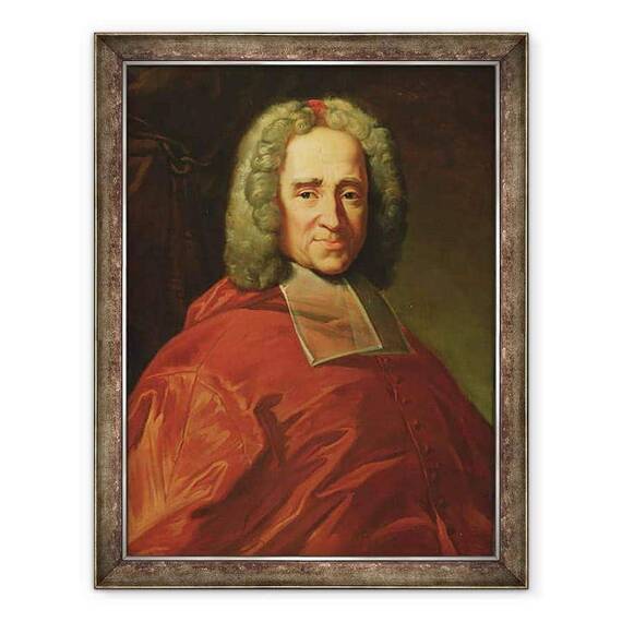 Tablou inramat - Charles Lefebvre - Cardinalul Guillaume Dubois 1656-1723 1837 - - Roveli