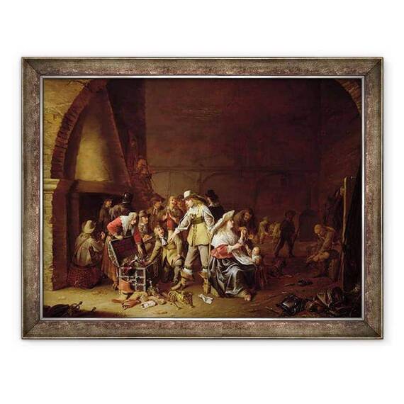 Tablou inramat - Anthonie Palamedesz - Comoara - - Roveli