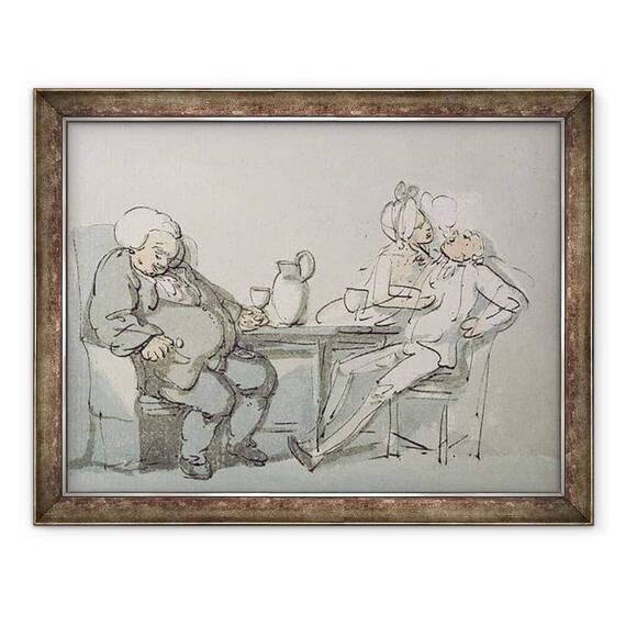 Tablou inramat - Thomas Rowlandson - Doctorul a biruit - - Roveli