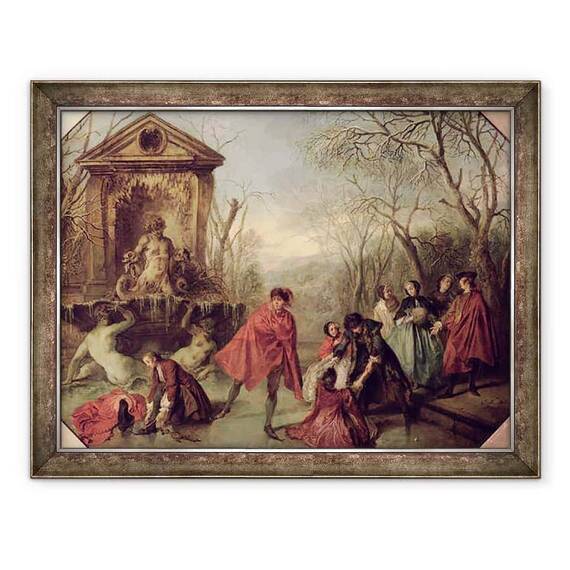 Tablou inramat - Nicolas Lancret - Iarna - - Roveli