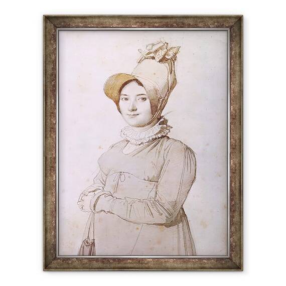 Tablou inramat - Jean Auguste Dominique Ingres - Madeleine Chapelle 1782-1849 1813 - - Roveli