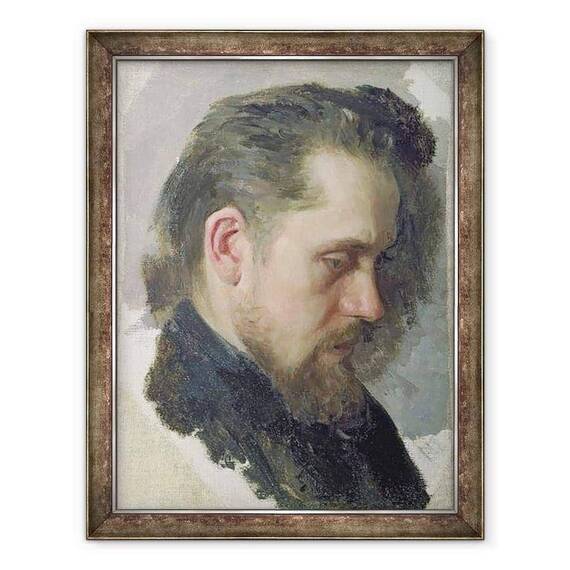 Tablou inramat - Nikolai Vasilievich Nevrev - Portretul autorului Nikolay Pomyalovsky - - Roveli