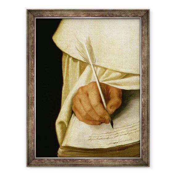 Tablou inramat - Francisco de Zurbaran - Fratele Pedro Machado d.1604 ulei pe panza - - Roveli