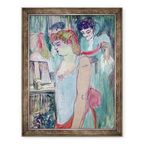 Tablou inramat - Henri de Toulouse-Lautrec - Femeia tatuata sau toaleta - - Roveli