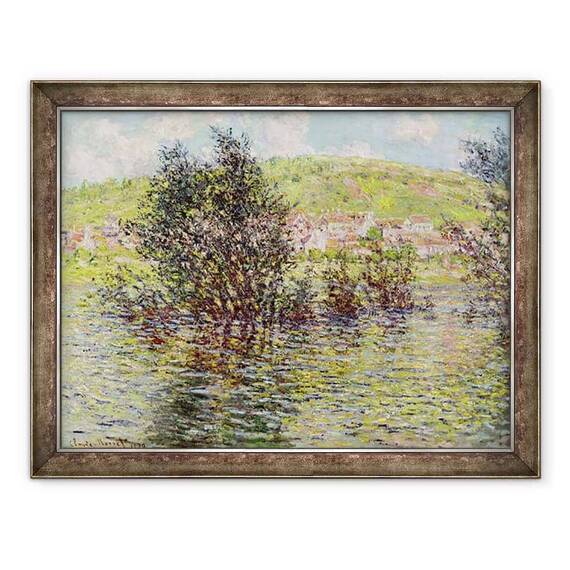 Tablou inramat - Claude Monet - Vetheuil, Vedere de la Lavacourt - - Roveli