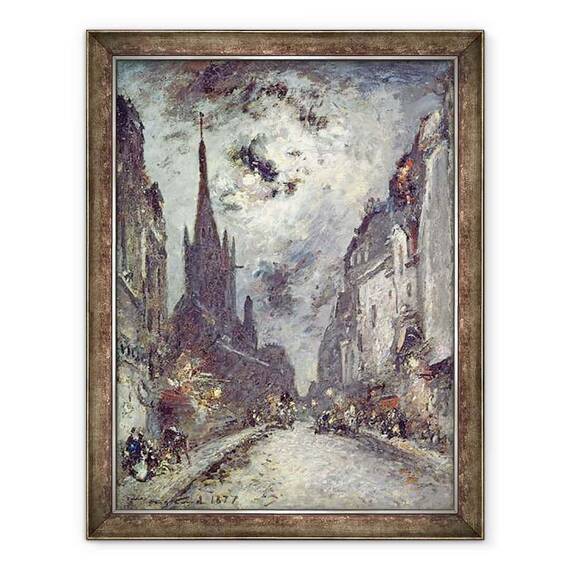 Tablou inramat - Johan-Barthold Jongkind - Rue Saint-Severin - - Roveli
