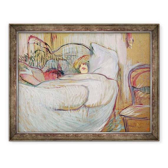 Tablou inramat - Henri de Toulouse-Lautrec - in pat - - Roveli