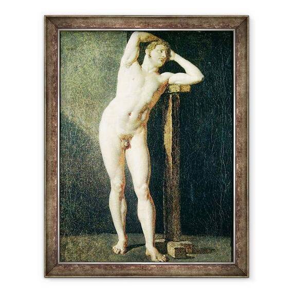 Tablou inramat - Jean Auguste Dominique Ingres - Studiul unui om I - - Roveli