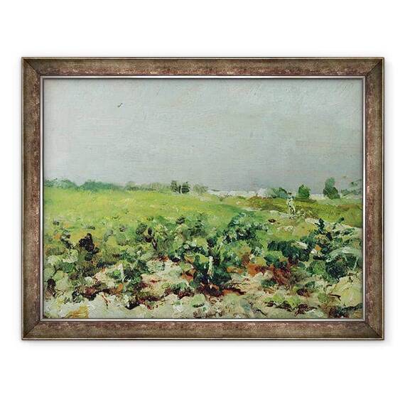 Tablou inramat - Henri de Toulouse-Lautrec - Celeyran, Vedere de Podgorie - - Roveli