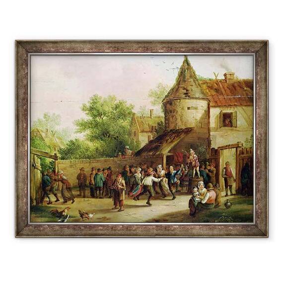 Tablou inramat - David Teniers the Younger - Satul Fete - - Roveli